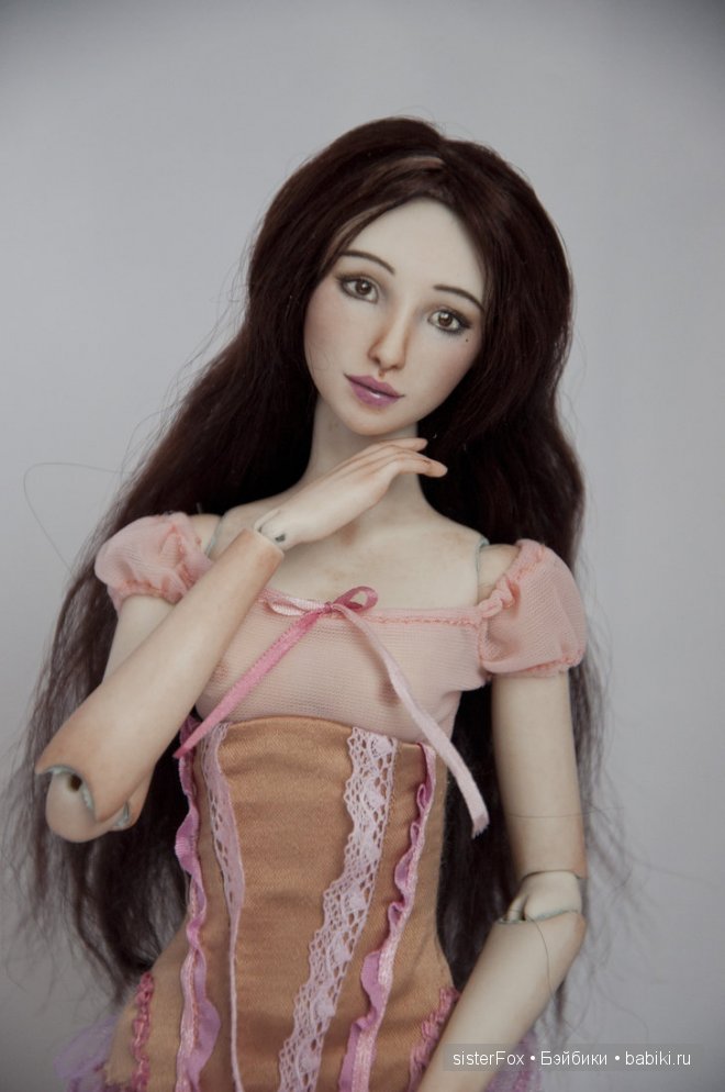 шарнирная фарфоровая кукла от SisterFox Аминат