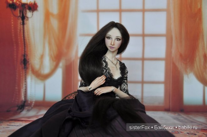 шарнирная фарфоровая кукла от SisterFox Винтер