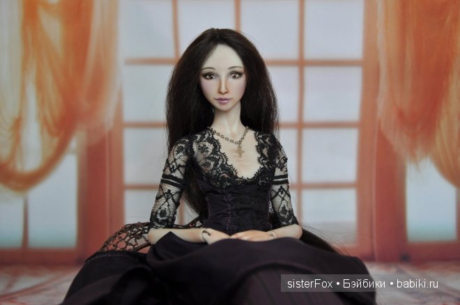 шарнирная фарфоровая кукла от SisterFox Винтер