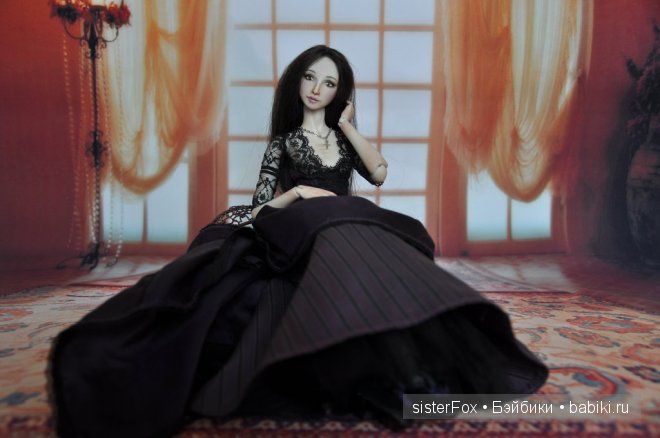 шарнирная фарфоровая кукла от SisterFox Винтер