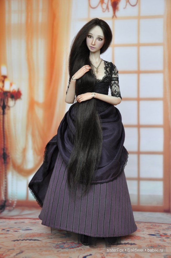 шарнирная фарфоровая кукла от SisterFox Винтер