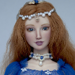 Шарнирная обнаженка и немного серебра. Фарфоровая кукла от SisterFox