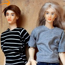 Полиуретановые парни 28 см от SisterFox. Авторская шарнирная кукла