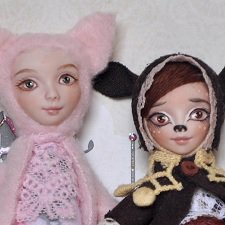 Авторские малышки в смешанной технике от SisterFox