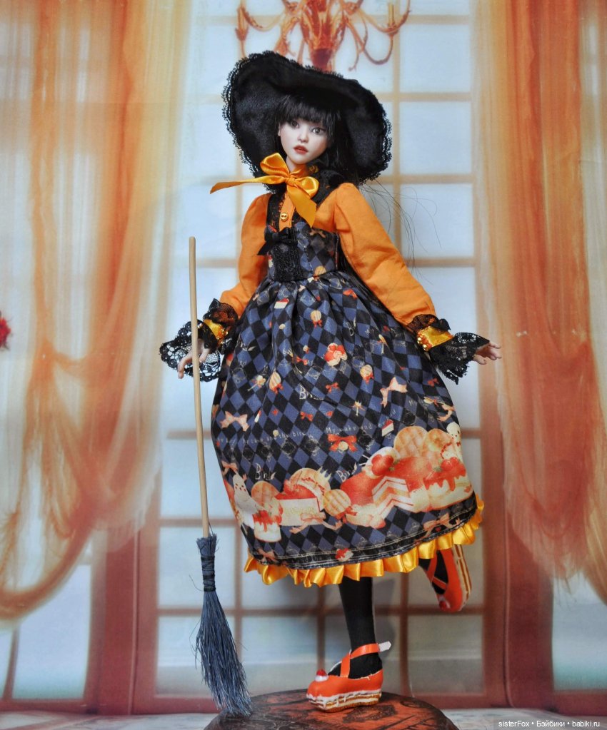Тортиковая ведьмочка — Авторские шарнирные куклы своими руками: лепка