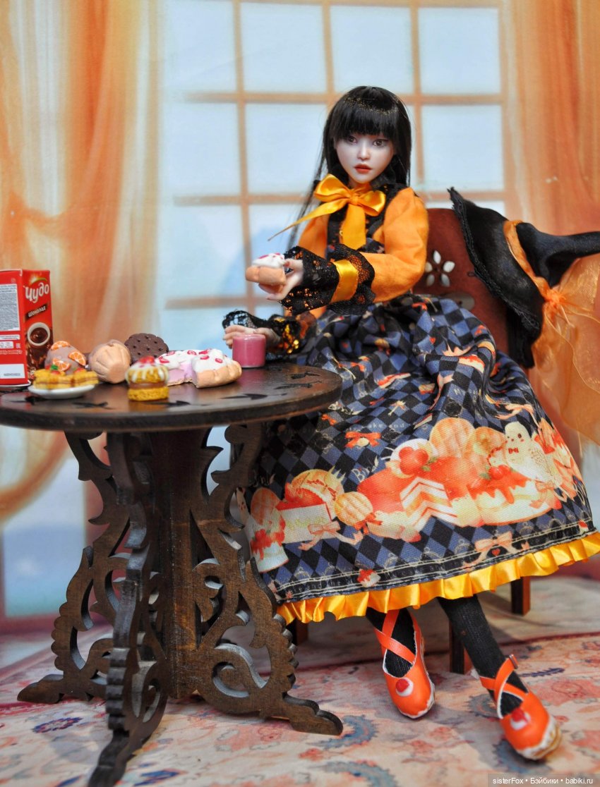 Тортиковая ведьмочка — Авторские шарнирные куклы своими руками: лепка (фото 6)