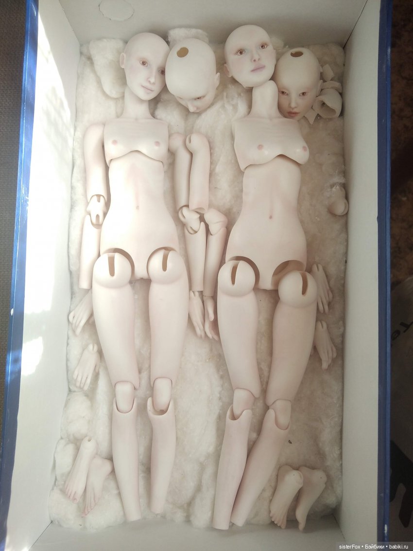 Фарфоровые сестры — Авторские шарнирные куклы своими руками: лепка (фото 2)