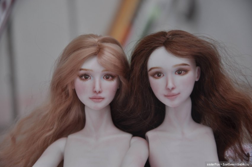 Фарфоровые сестры — Авторские шарнирные куклы своими руками: лепка (фото 6)