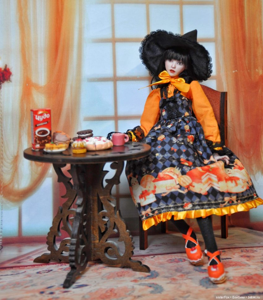 Тортиковая ведьмочка — Авторские шарнирные куклы своими руками: лепка (фото 4)