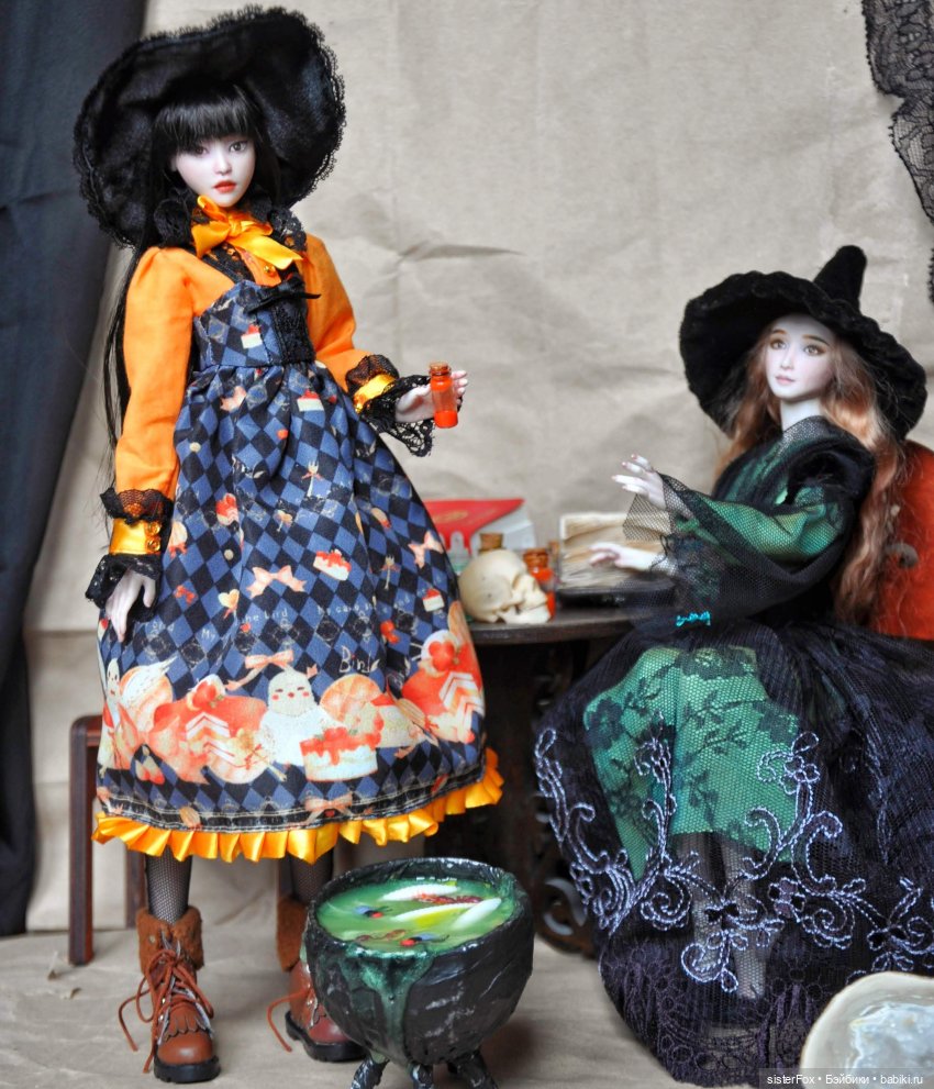 Тортиковая ведьмочка — Авторские шарнирные куклы своими руками: лепка (фото 8)
