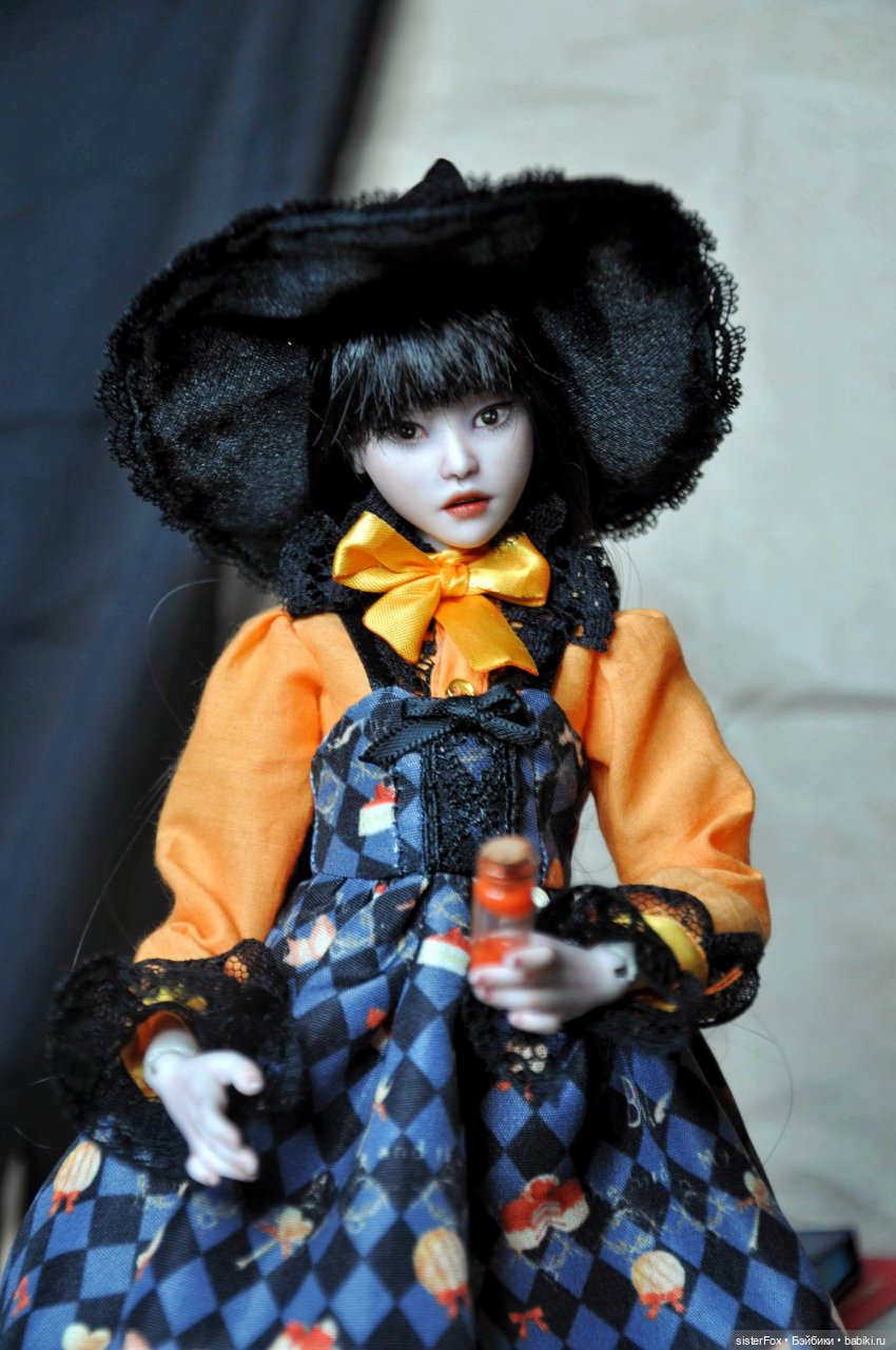 Тортиковая ведьмочка — Авторские шарнирные куклы своими руками: лепка (фото 9)