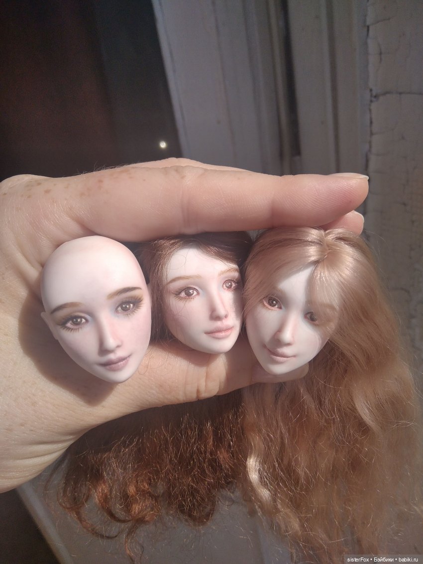 Фарфоровые сестры — Авторские шарнирные куклы своими руками: лепка (фото 3)