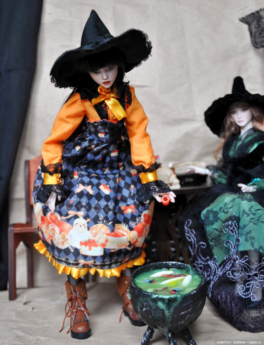 Тортиковая ведьмочка — Авторские шарнирные куклы своими руками: лепка