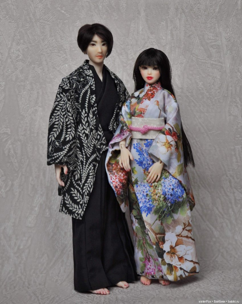 Парочка в кимоно — Авторские шарнирные куклы своими руками: лепка