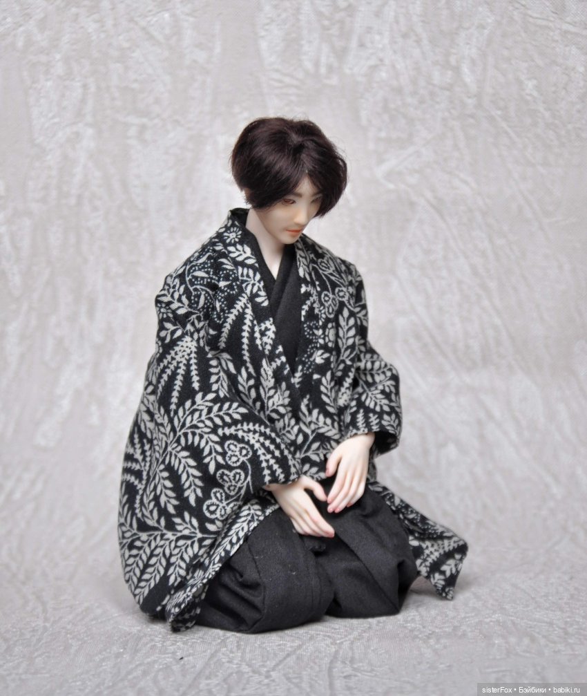 Парочка в кимоно — Авторские шарнирные куклы своими руками: лепка (фото 7)