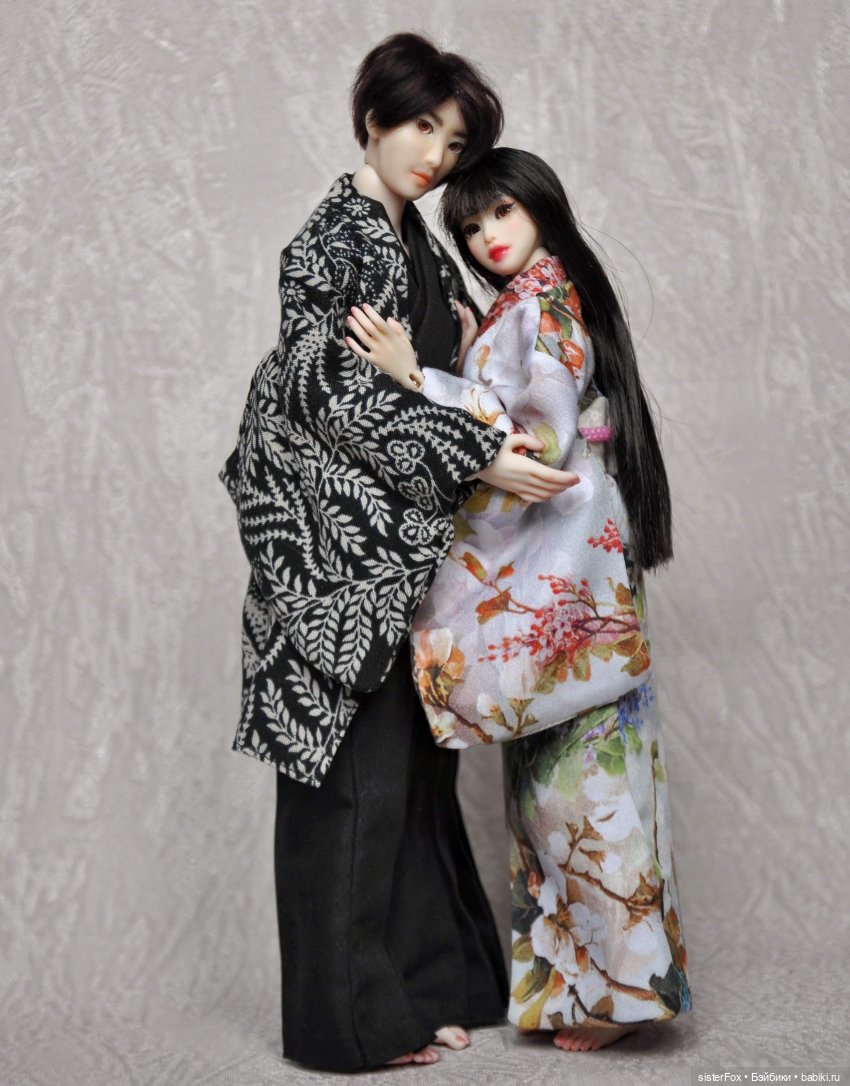 Парочка в кимоно — Авторские шарнирные куклы своими руками: лепка (фото 4)