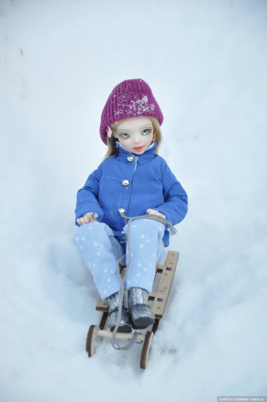 На саночках — Авторские шарнирные куклы своими руками: лепка (фото 10)