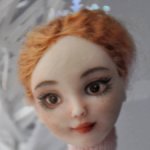 Мини-куколка в смешанной технике Балеринка