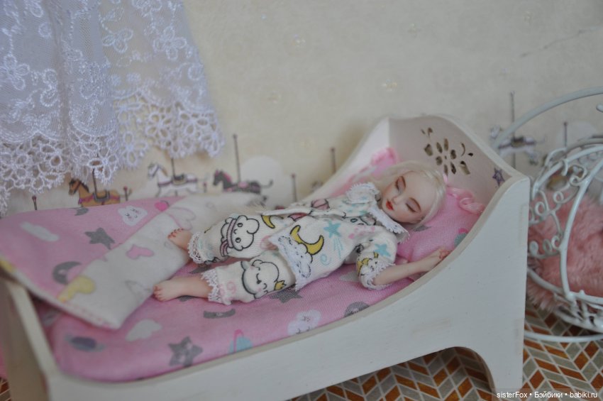 Спящая куколка — Авторские фарфоровые куклы (OOAK): ручная работа