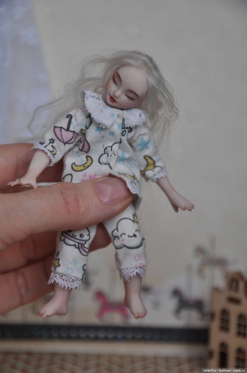 Спящая куколка — Авторские фарфоровые куклы (OOAK): ручная работа (фото 8)