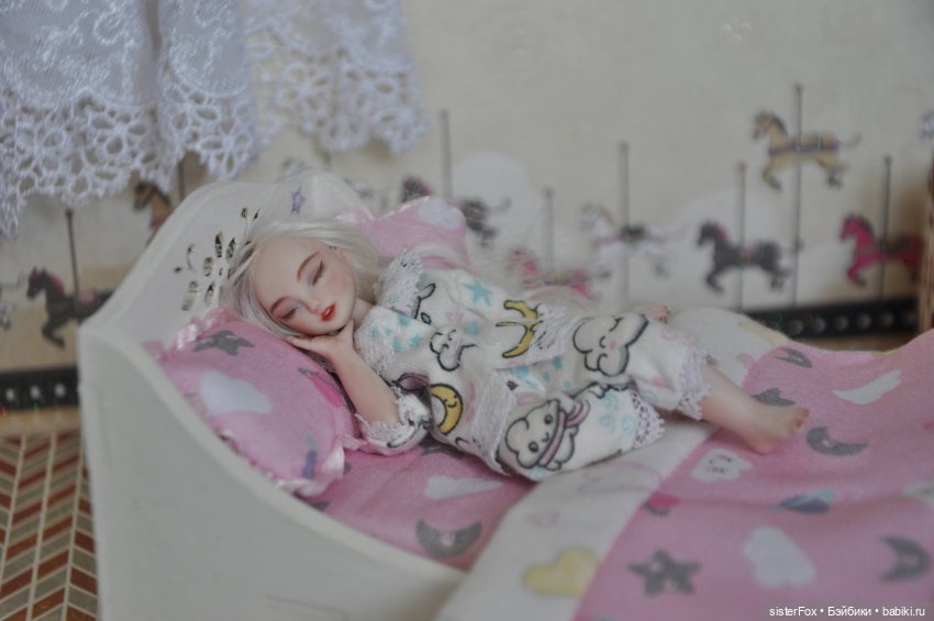 Спящая куколка — Авторские фарфоровые куклы (OOAK): ручная работа (фото 2)