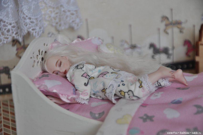 Спящая куколка — Авторские фарфоровые куклы (OOAK): ручная работа (фото 3)