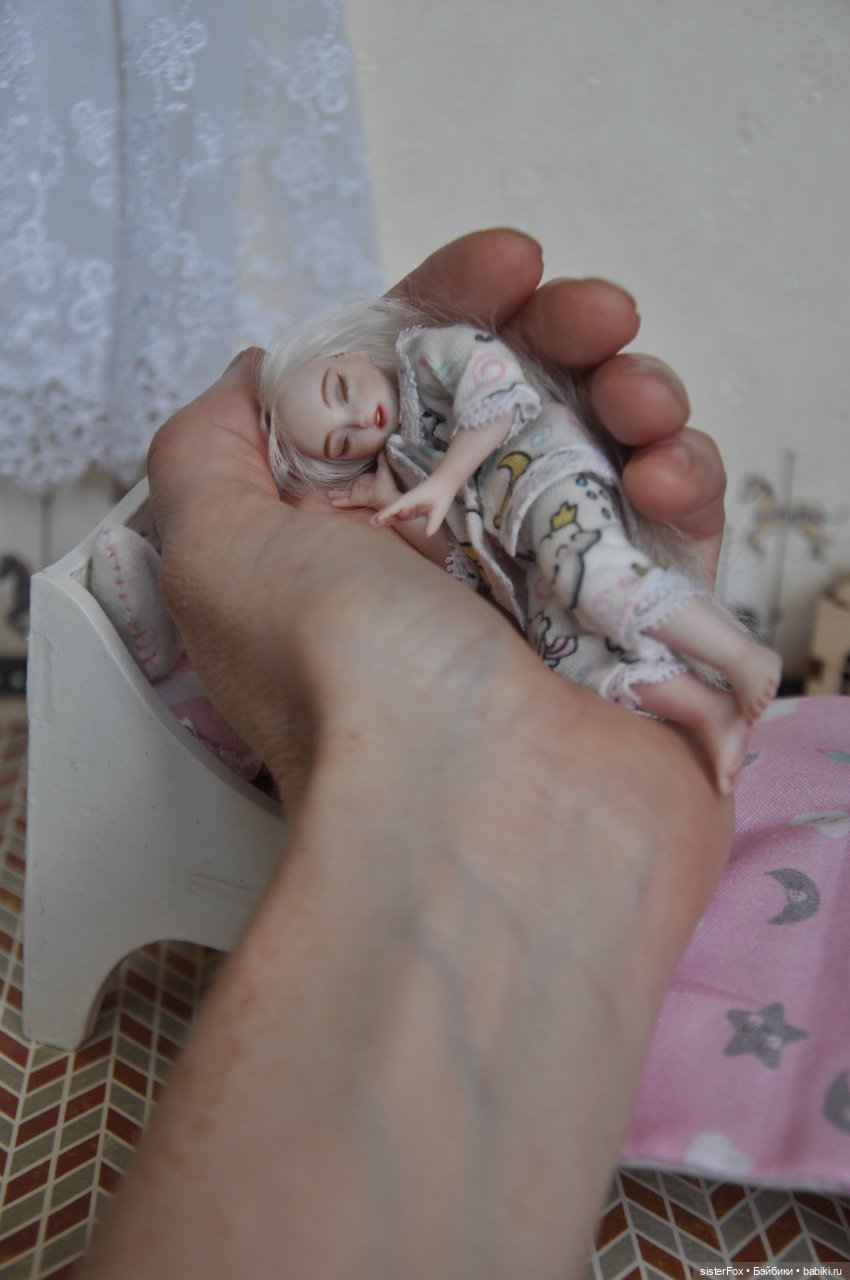 Спящая куколка — Авторские фарфоровые куклы (OOAK): ручная работа (фото 5)