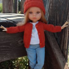 Кофточка и шапочка для Паола Рейна