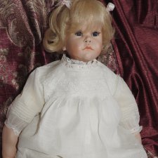 Фарфоровая  кукла Хельга, молд  Hildegard Gunzel