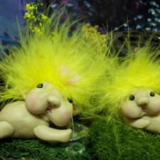 Ooak Whimsical Trolls and Fairies-Pixiediddles by Valerie Vincent - Авторские тролли и феи Valerie Vincent - 1
