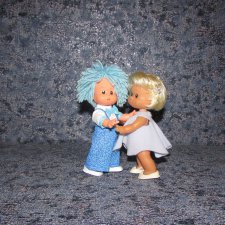 Моя новая девочка Ева и её друзья (куколки ГДР Werk Schalkau-косолапки)