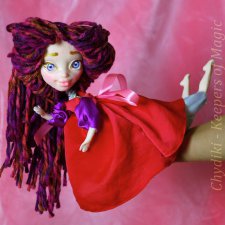 Chydiki - Fairy OOAK Art dolls, artist collectible fantasy clay toys - 6