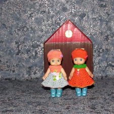 Авторские вязаные наряды на маленьких кукол Шу-шу (Chou - chou) - часть 3
