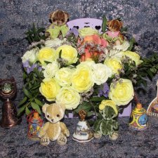 Цветочное настроение моих медвежат