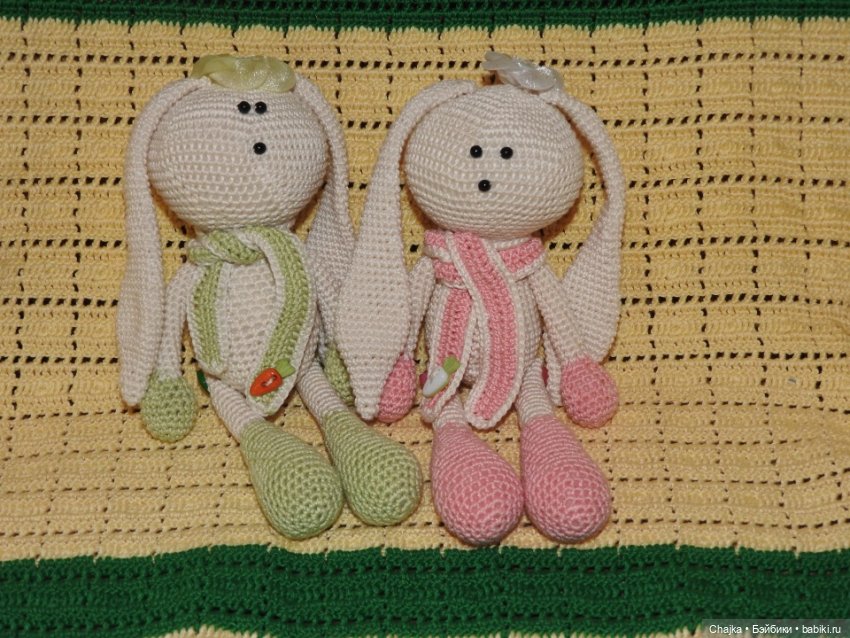 "Вспоминая прошлое" или Мои авторские работы - Вязаные зайцы - зайчики (фото 4)