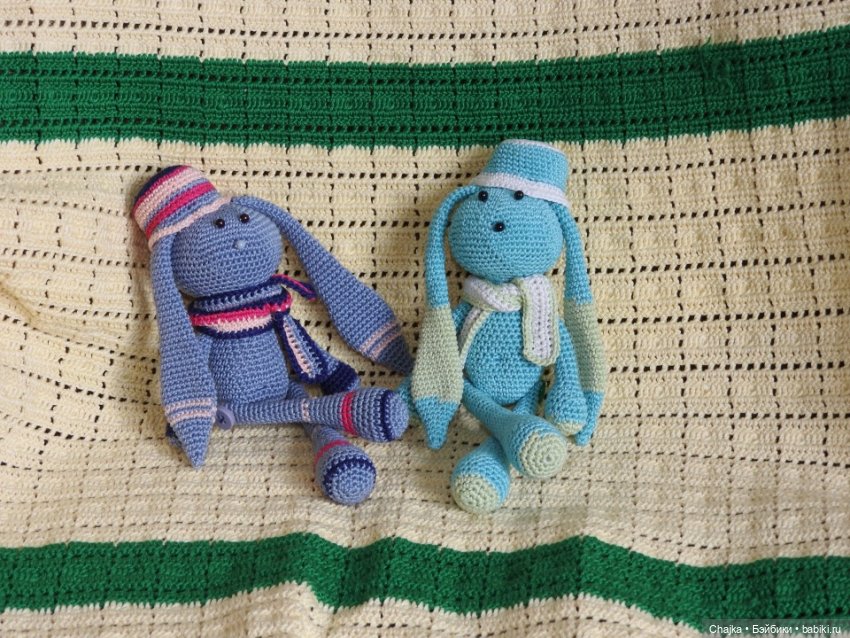 "Вспоминая прошлое" или Мои авторские работы - Вязаные зайцы - зайчики (фото 8)