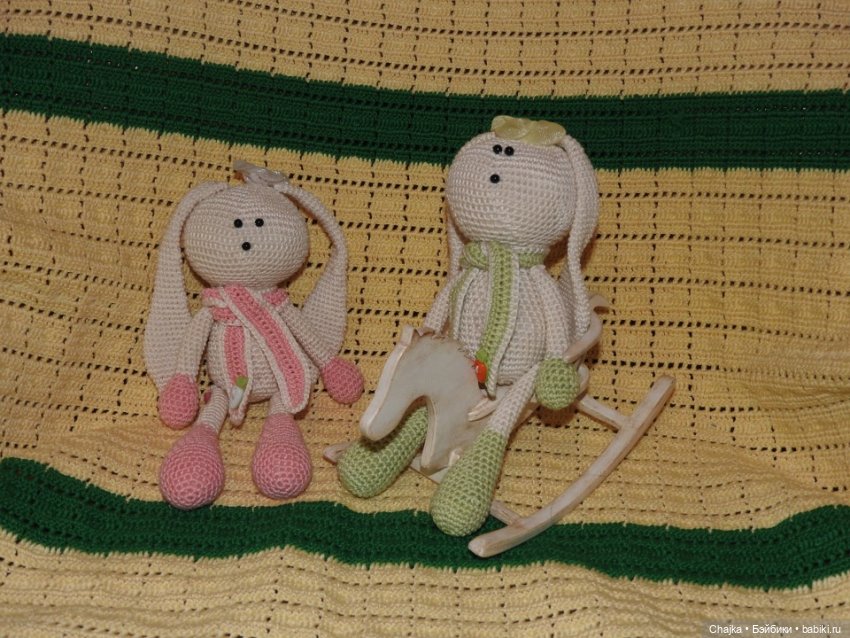 "Вспоминая прошлое" или Мои авторские работы - Вязаные зайцы - зайчики (фото 5)