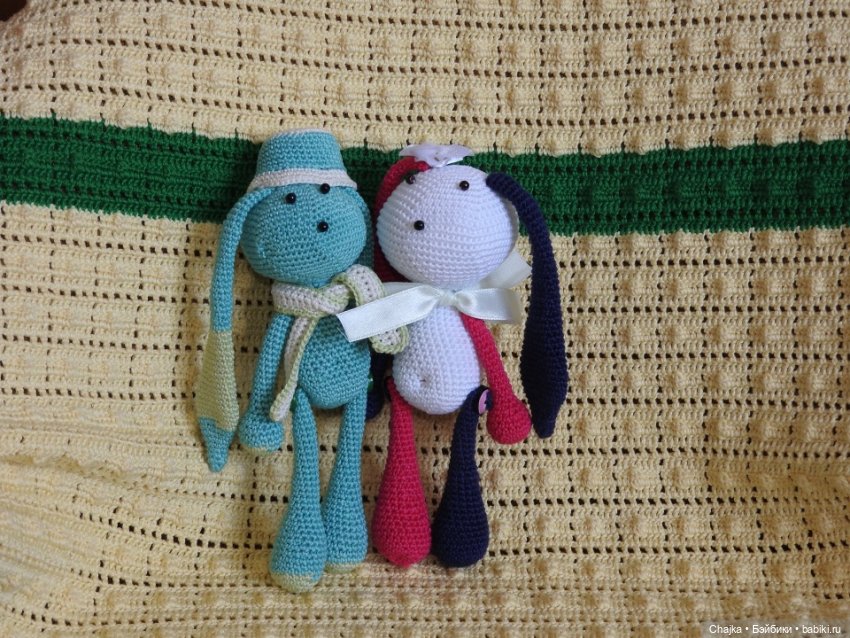 "Вспоминая прошлое" или Мои авторские работы - Вязаные зайцы - зайчики (фото 10)