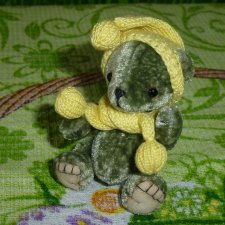 Авторский мишка тедди - Эрик - 7 см . В ед.экз.