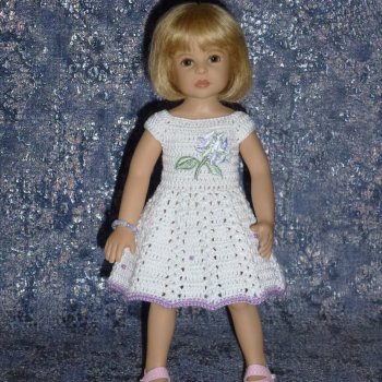 Вязаное платье на кукол Хейди Плюсчок 26 см - Heidi Plusczok 26 см
