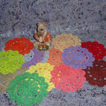 Муромский Мишка и Ажурные Вязаные Салфетки