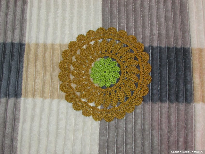 Ажурное вязание. Вязаные салфетки крючком "Радужный фейерверк🎆🎇" (фото 5)