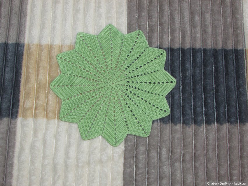 Ажурные вязаные салфетки крючком "Фэнтези 🍊". Салфетки на заказ (фото 4)