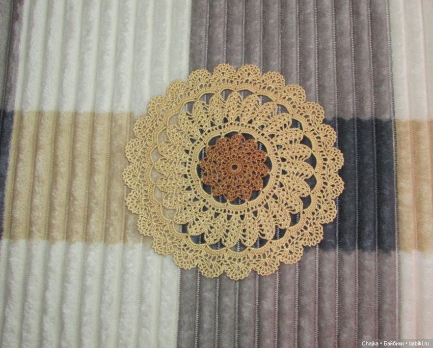 Ажурное вязание. Вязаные салфетки крючком "Радужный фейерверк🎆🎇" (фото 8)