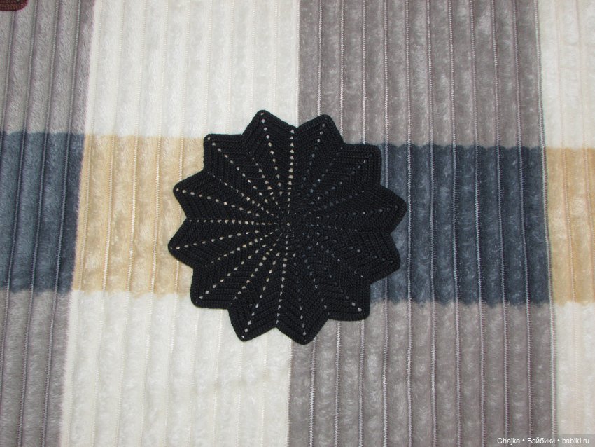 Ажурные вязаные салфетки крючком "Фэнтези 🍊". Салфетки на заказ (фото 3)