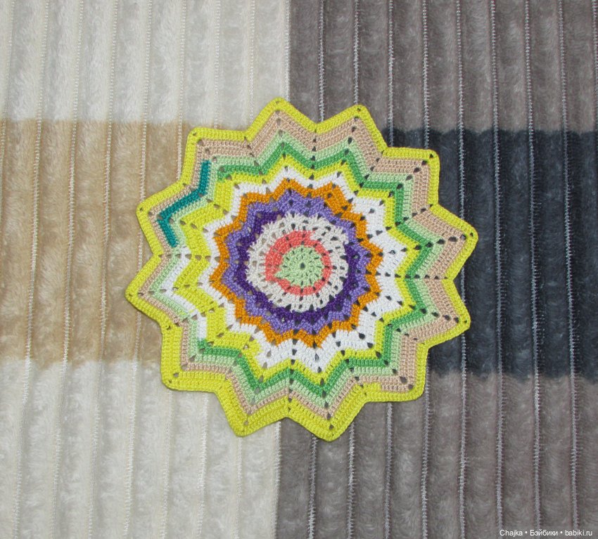 Ажурные вязаные салфетки крючком "Фэнтези 🍊". Салфетки на заказ (фото 5)