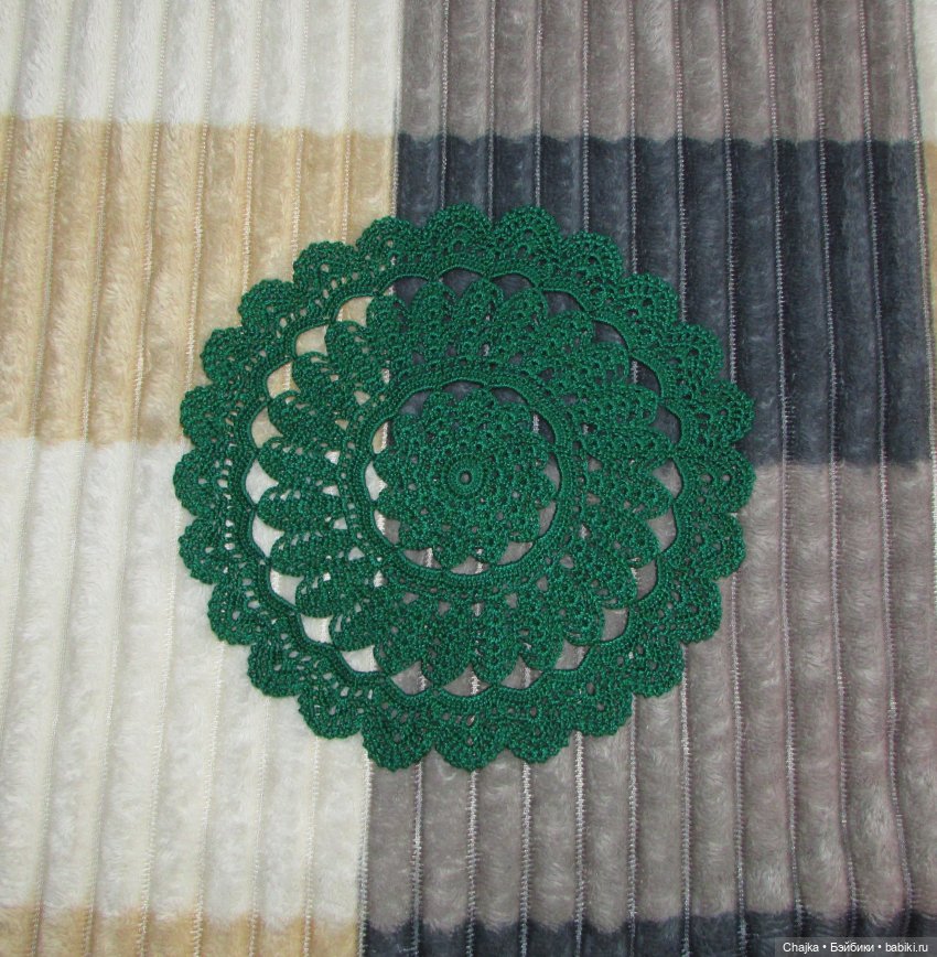 Ажурные вязаные салфетки крючком "Фэнтези 🍊". Салфетки на заказ (фото 10)