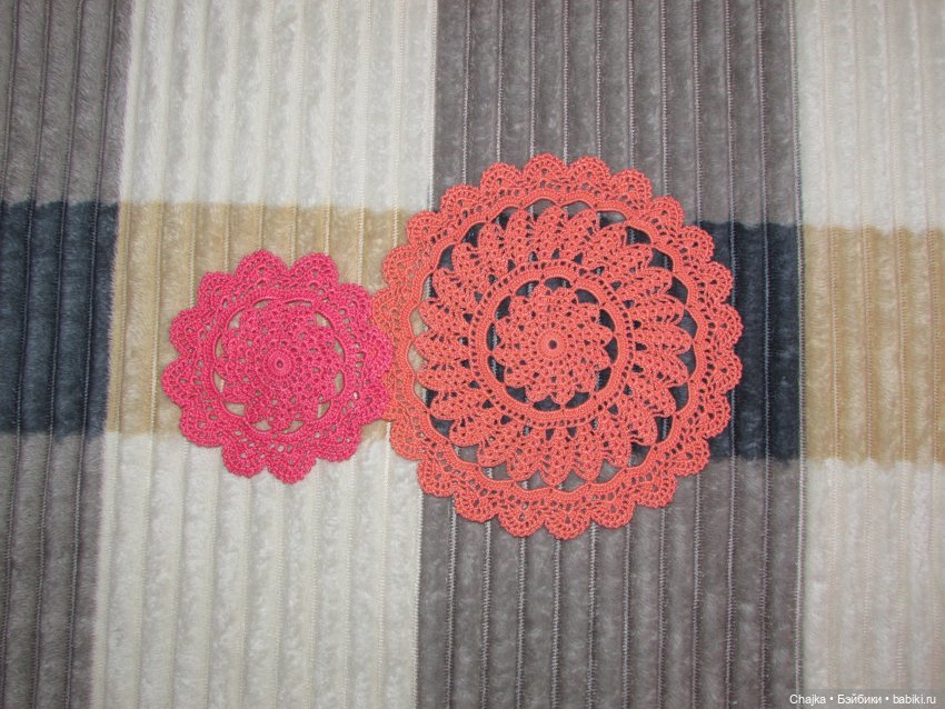 Ажурное вязание. Вязаные салфетки крючком "Радужный фейерверк🎆🎇"