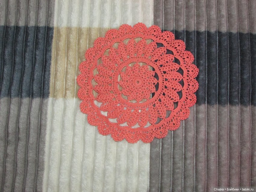 Ажурное вязание. Вязаные салфетки крючком "Радужный фейерверк🎆🎇" (фото 3)