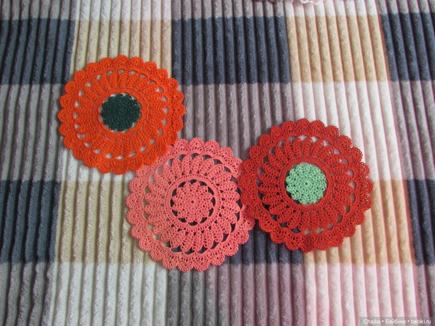 Ажурное вязание. Вязаные салфетки крючком "Радужный фейерверк🎆🎇"